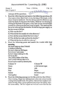 Class-5- Grammar-First Assessment Examination-2083