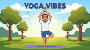 Cartoon Character Doing Yoga 202608050119